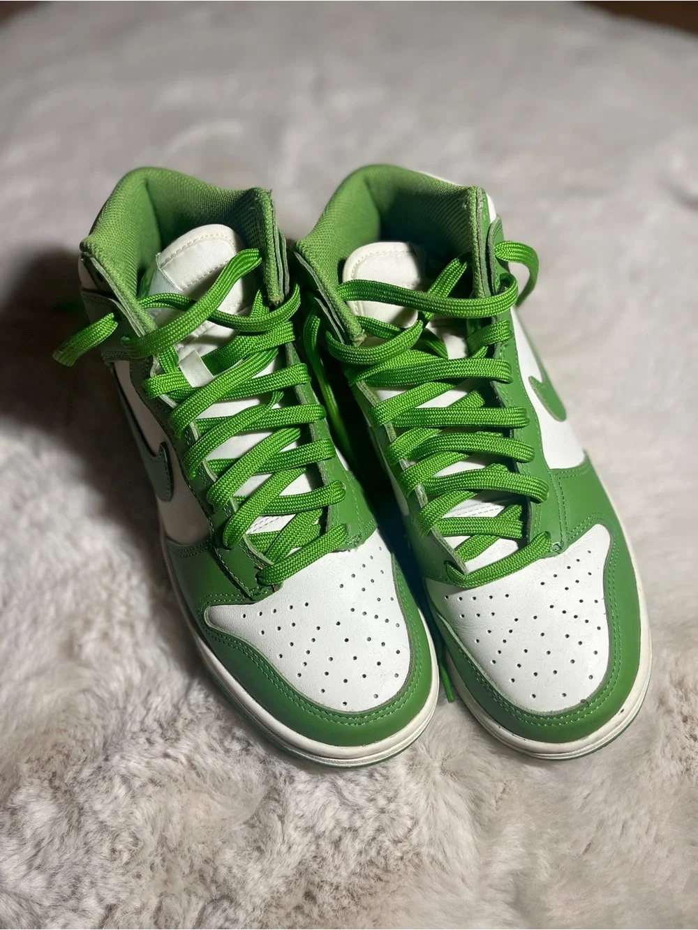 Nike Dunk High Chlorophyll Green Sail Sneakers Women’s 8 DD1869-300